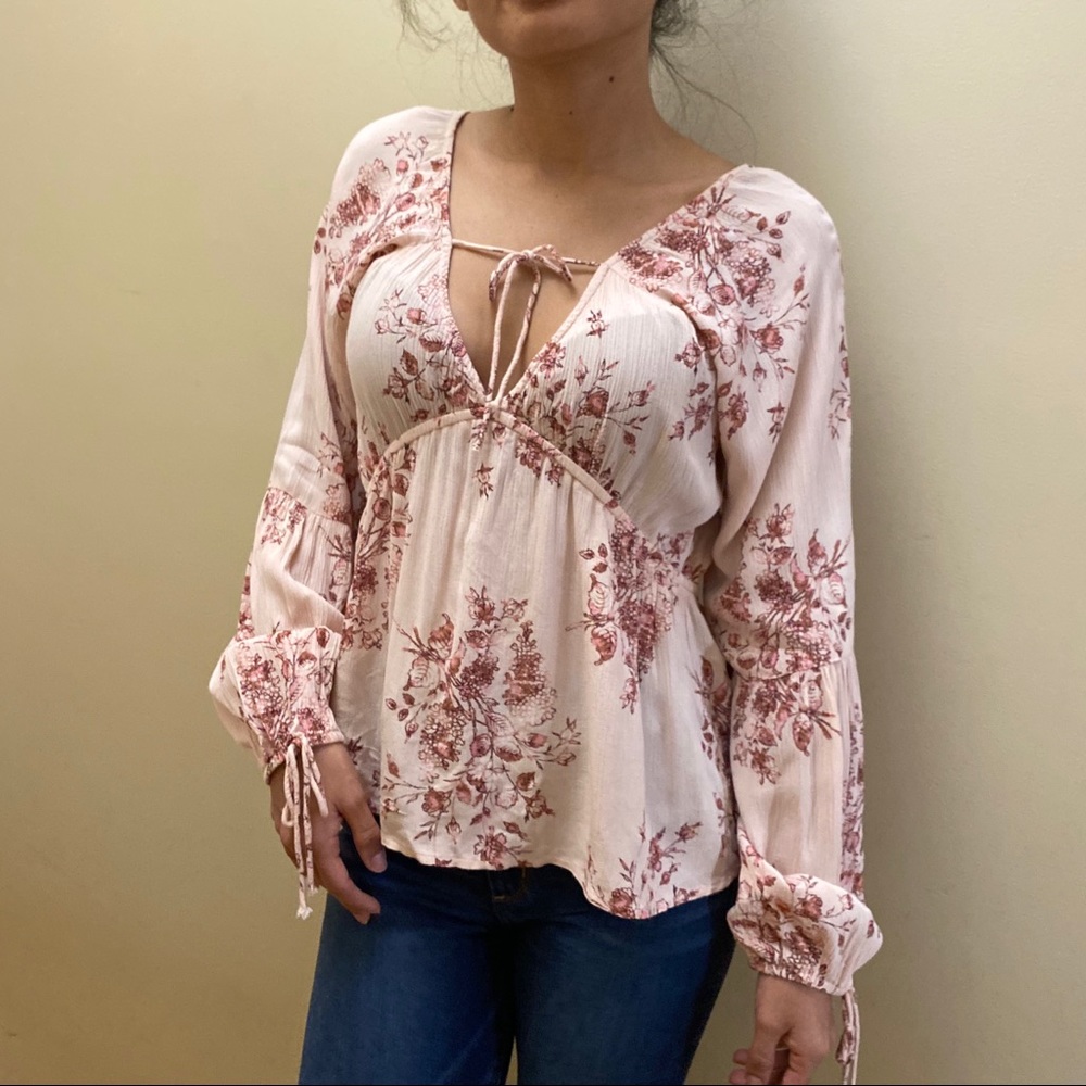 American Rag Floral Print Blouse